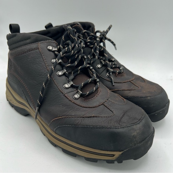 Timberland Other - Timberland Backroads Hiker 22913 Leather Jungle Trail Hiking Boots Big Boys 7